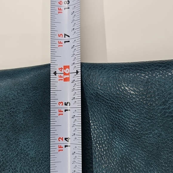 Montana West Teal & Brown Faux Leather Tote Bag, Spacious With Zipper Closure - Picture 9 of 10